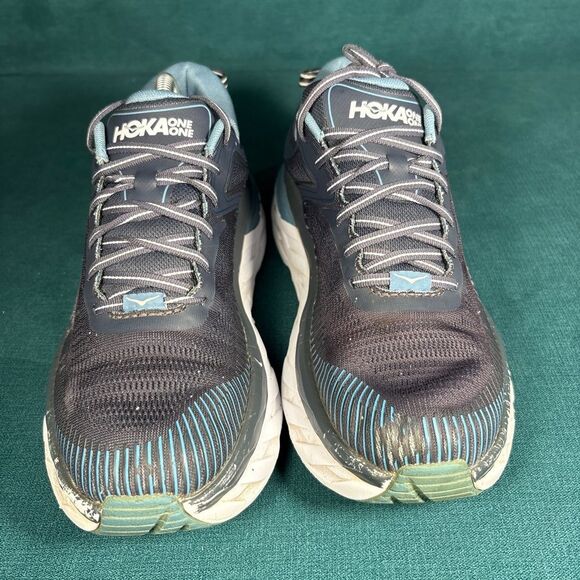 Hoka One One Bondi 7 Running Shoes Men’s Size 9.5 Blue Gray Athletic Sneakers main image 5